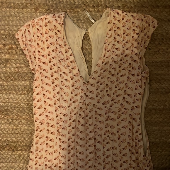 Free People pink, cream and floral boho long maxi  dress 🌺 🥀 🌸 - Picture 2 of 8